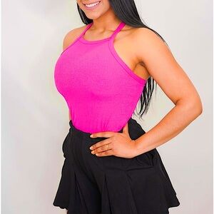 🆕🌿🩷PETAL DEW: CHERRY Rib Knit Tank Top LARGE